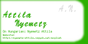 attila nyemetz business card
